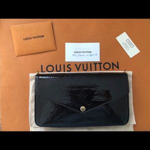 Louis Vuitton pochette felicie clutch amarante